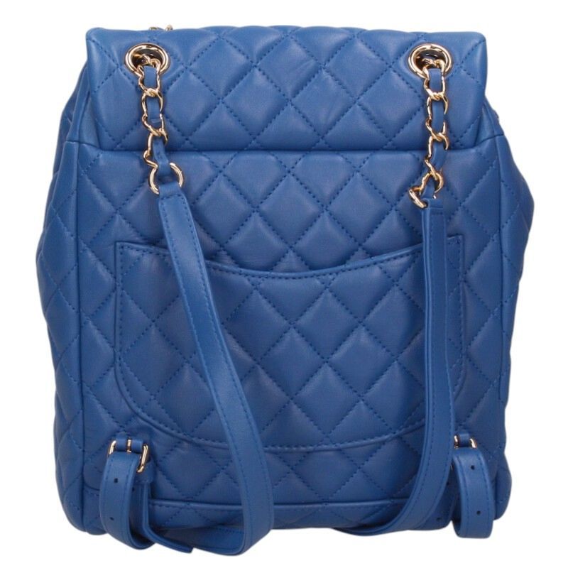 Chanel Quilted Lambskin Chain Daypack Rucksack — view 3