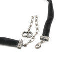 Christian Dior J'a Necklace Choker Black Silver Rhinestone Logo — view 6