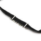 Christian Dior J'a Necklace Choker Black Silver Rhinestone Logo — view 5