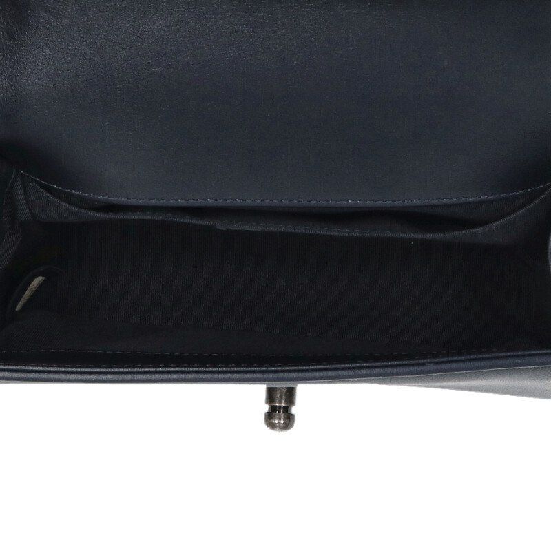 Chanel Boy 20 Argyle Patchwork Chain Leather Shoulder Bag — view 4
