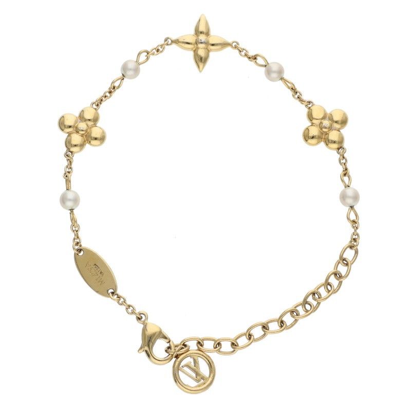 Louis Vuitton M1429 a Louisa Faux Pearl Decoration Bracelet — view 3