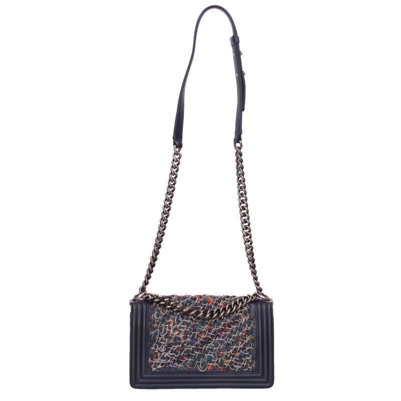 Chanel boy 25 Lambskin Chain Shoulder Bag — view 3