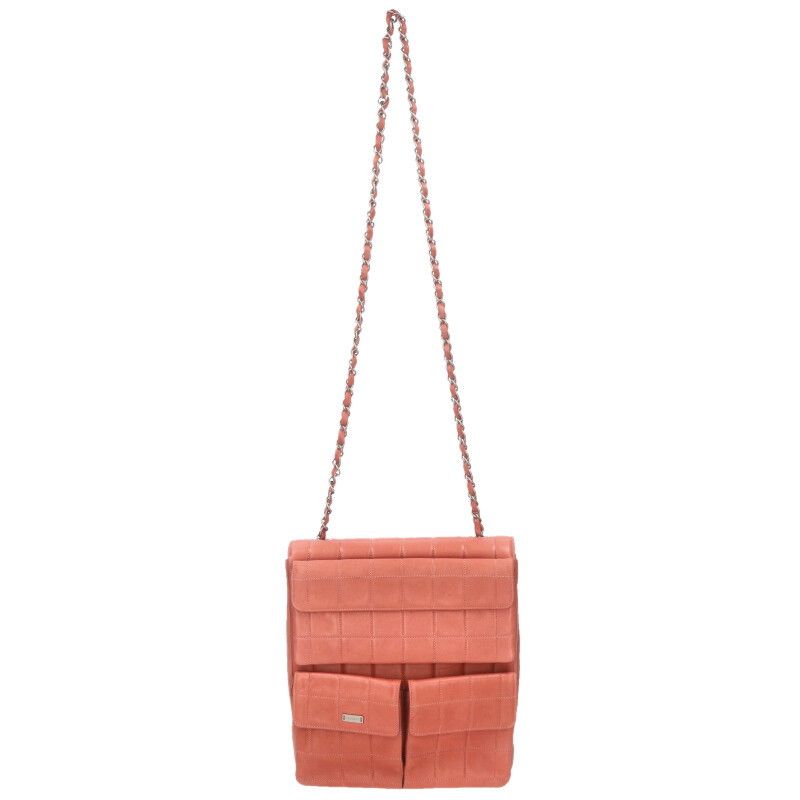 Chanel Chocolate Bar Lambskin Chain Shoulder Bag — view 3