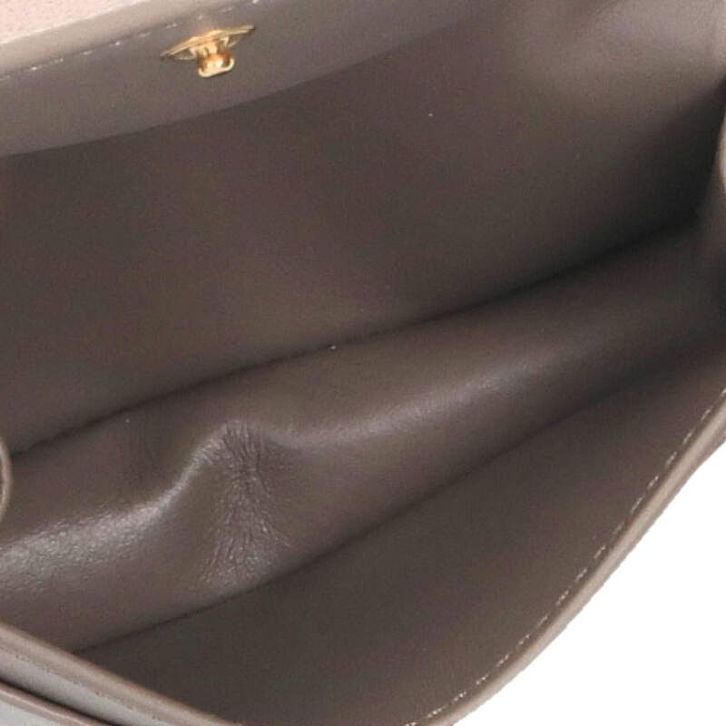 Celine 10 J813 bel.10 bl Grained Calfskin Card Case — view 3