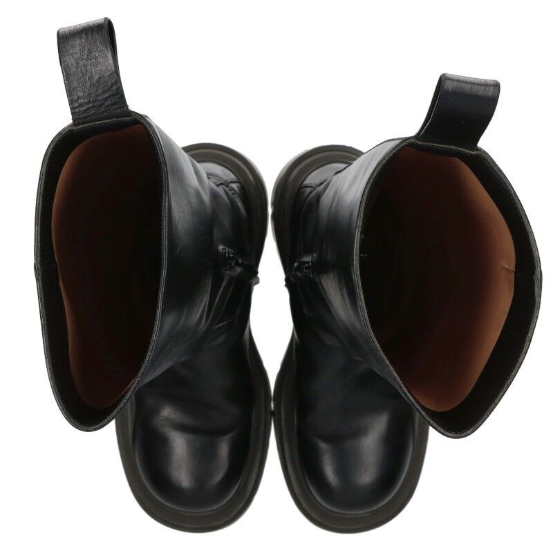 Bottega Veneta Tire Side Zip Long Leather Boots 38 — view 4