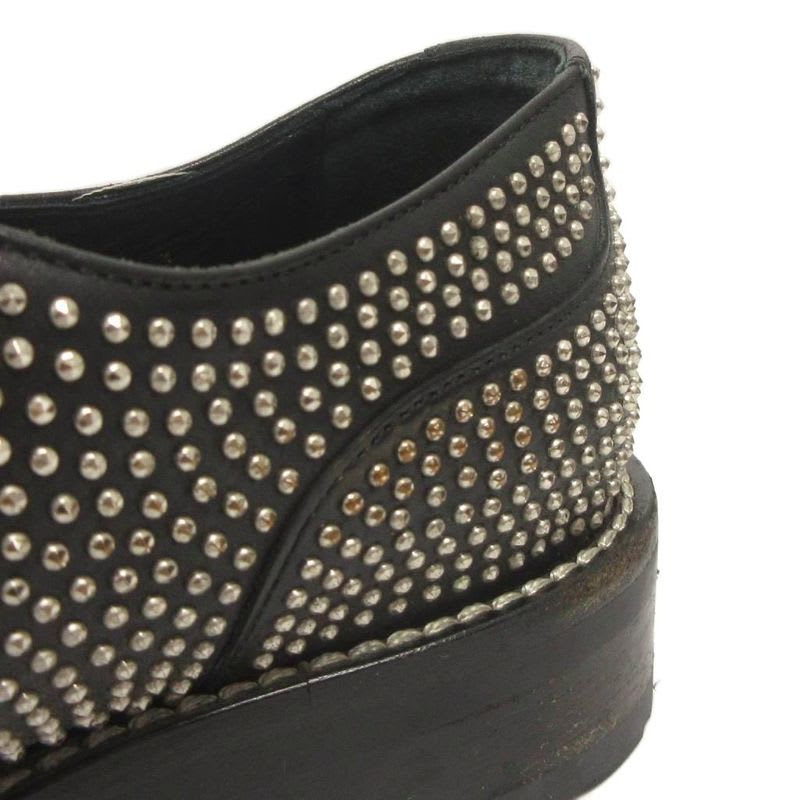Saint Laurent Paris Studded Derby Shoes Business Lace Up Low Cut — view 8