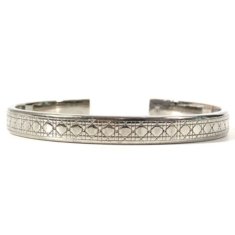 Dior Bracelet Cannage Logo Metal Silver — view 4