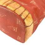 Louis Vuitton Shoulder Bag Saint-Tropez Leather Canvas Abogany Orange