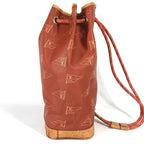 Louis Vuitton Shoulder Bag Saint-Tropez Leather Canvas Abogany Orange