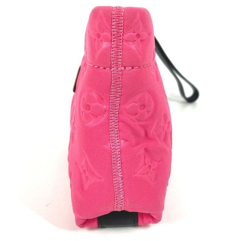 Louis Vuitton Clutch Bag Pochette Scuba Microfiber Pink
