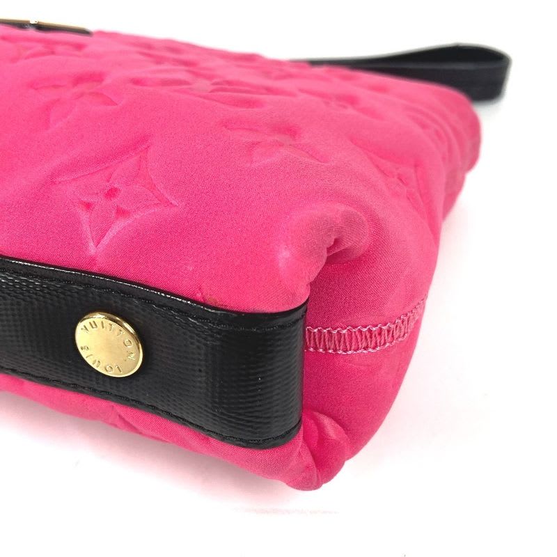 Louis Vuitton Clutch Bag Pochette Scuba Microfiber Pink
