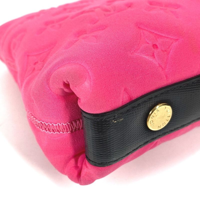 Louis Vuitton Clutch Bag Pochette Scuba Microfiber Pink