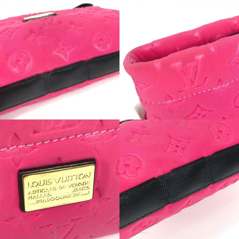 Louis Vuitton Clutch Bag Pochette Scuba Microfiber Pink