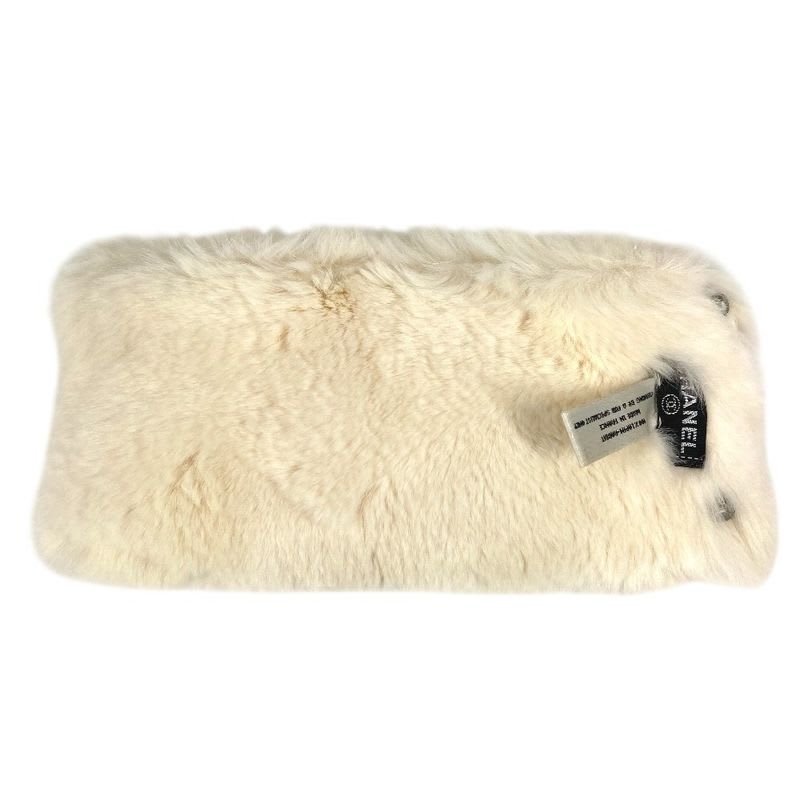 Chanel Bracelet CC Coco Mark Logo Fur Rabbit Black — view 7
