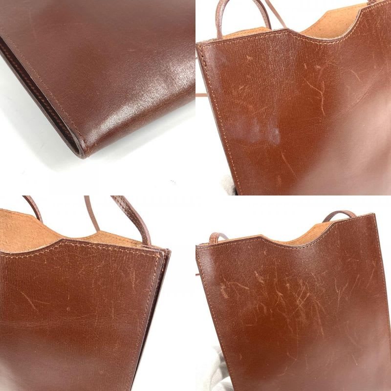 Hermes Shoulder Bag Onimetou Box Calf Havana Brown