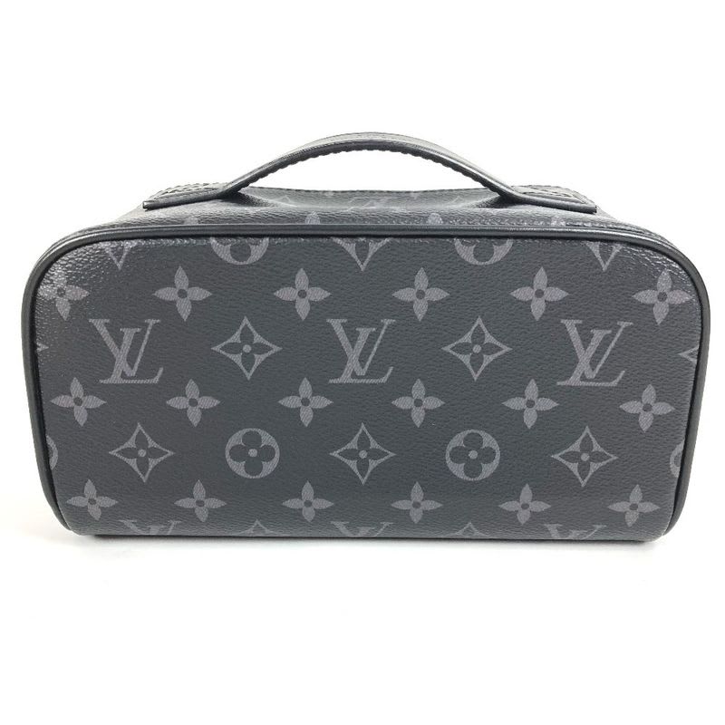 Louis Vuitton Handbag Toiletry Bag Monogram Eclipse Canvas Black