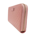 Gucci Wallet Long Microshima Leather Pink Round — view 4