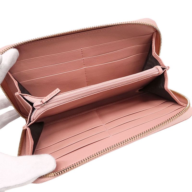 Gucci Wallet Long Microshima Leather Pink Round — view 6