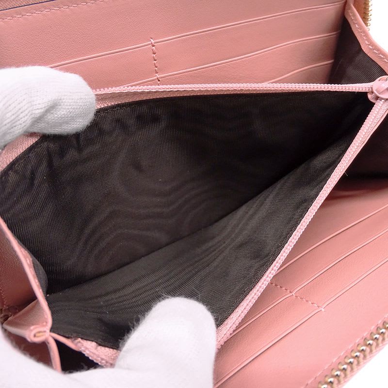 Gucci Wallet Long Microshima Leather Pink Round — view 7