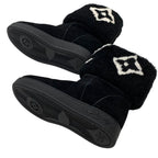Louis Vuitton Snowdrop Line Monogram Short Boots Mouton Folded Suede Black — view 6