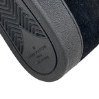 Louis Vuitton Snowdrop Line Monogram Short Boots Mouton Folded Suede Black — view 7