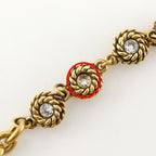 Chanel Chain Belt Vintage Gold Plated Rhinestone — view 6