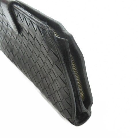 Bottega Veneta Long Wallet Middle Bifold Intrecciato Leather Coin Purse — view 2