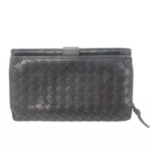 Bottega Veneta Long Wallet Middle Bifold Intrecciato Leather Coin Purse — view 3