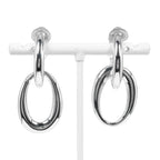 Chanel Double Hoop Silver 925 27.2 g Earrings — view 3