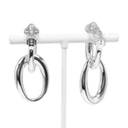 Chanel Double Hoop Silver 925 27.2 g Earrings — view 5