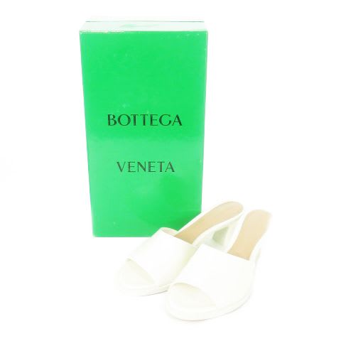 Bottega Veneta CHA Sandal Mule Middle Heel Leather 36 — view 7