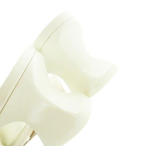 Bottega Veneta CHA Sandal Mule Leather 36.5 White CK26 — view 4