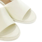 Bottega Veneta CHA Sandal Mule Leather 36.5 White CK26 — view 5