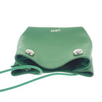 Loewe Pebble Pouch Canbsppx01 Shoulder Bag Calf Green Silver Hardware — view 8