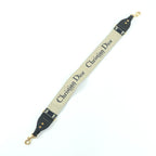 Christian Dior S8557 Cbte Canvas Leather Embroidery Shoulder Strap Navy — view 5