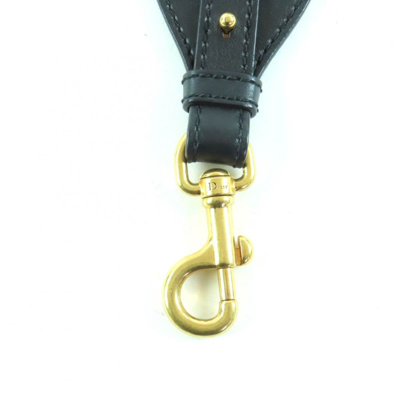 Christian Dior S8557 Cbte Canvas Leather Embroidery Shoulder Strap Navy — view 8