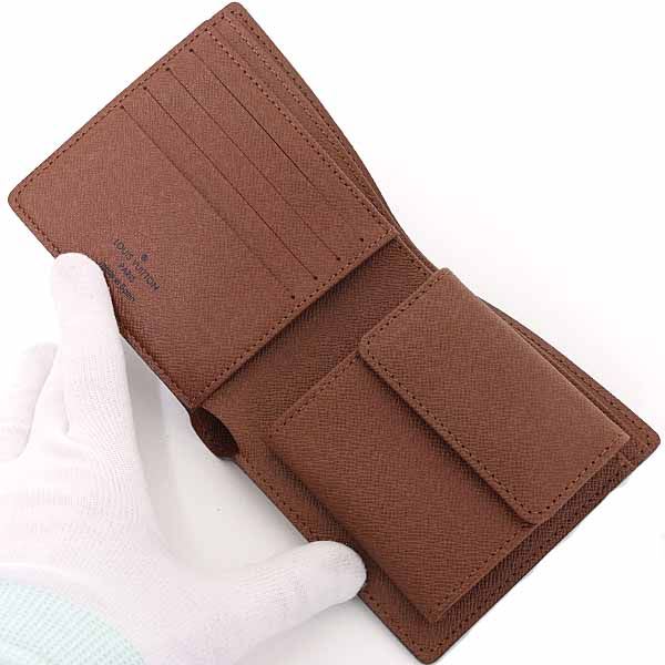 Louis Vuitton Portefeuille Marco Bifold Wallet Monogram Canvas Brown — view 3