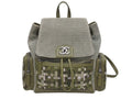 Chanel Backpack CC Logo Cuban Pocket Tweed Canvas Cruise Collection