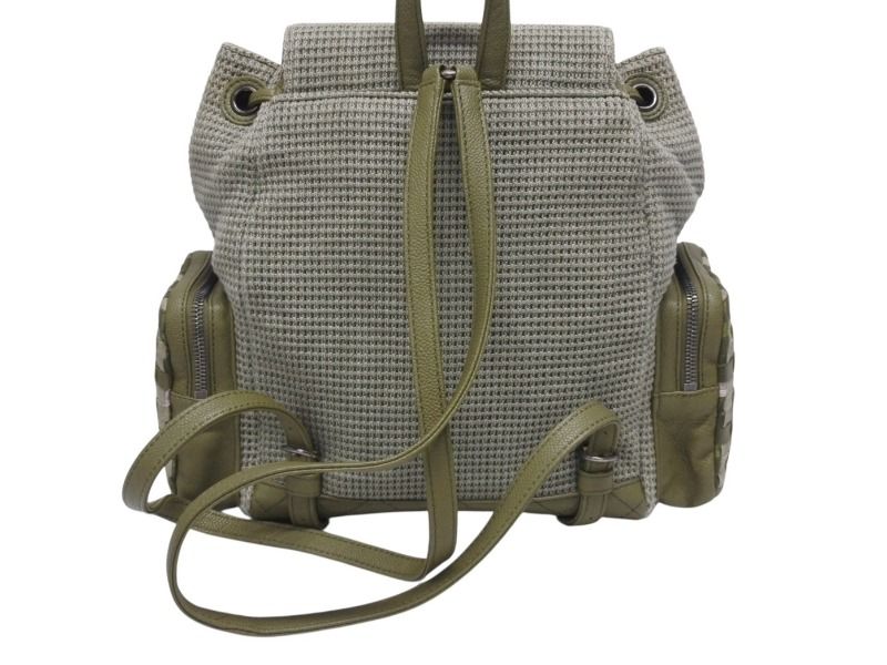 Chanel Backpack CC Logo Cuban Pocket Tweed Canvas Cruise Collection — view 3