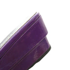 Prada Strap Sandals Mule Square Toe Enamel Patent Leather 34.5 Purple GV GY62 — view 2