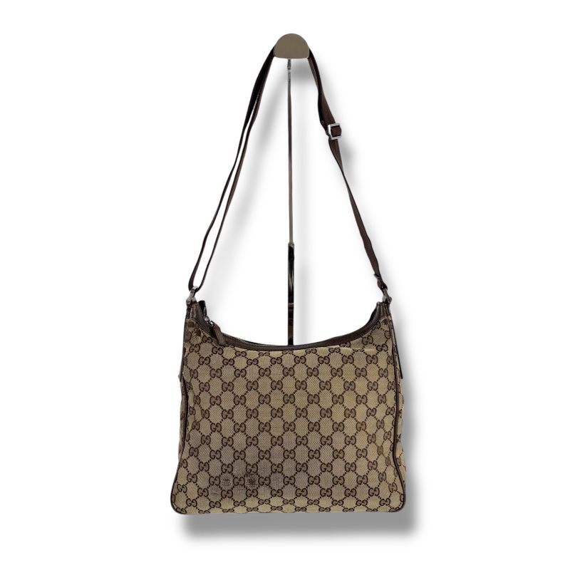 Gucci GG Canvas One Shoulder Bag Brown — view 4