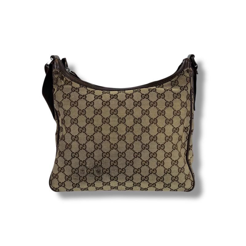 Gucci GG Canvas One Shoulder Bag Brown — view 6