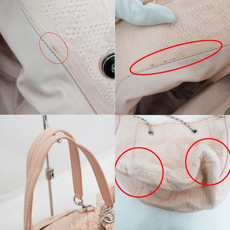 Chanel Large Shopping Bag Tote Hand Silver Hardware Pink — view 8