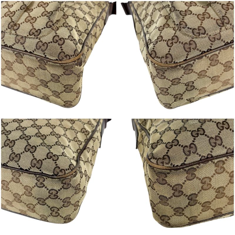 Gucci GG Canvas One Shoulder Bag Brown — view 9