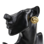 Chanel Coco Mark Vintage Gold Plated 22.8 g Earrings — view 3