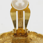Chanel Coco Mark Vintage Gold Plated 22.8 g Earrings — view 8