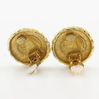 Chanel Coco Mark Vintage Gold Plated 22.8 g Earrings — view 5