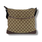 Gucci Crossbody Bag Shoulder GG Canvas Brown — view 3