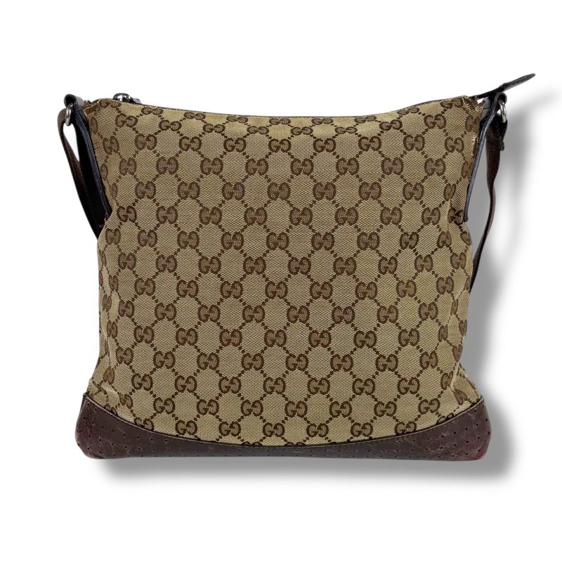 Gucci Crossbody Bag Shoulder GG Canvas Brown — view 4