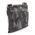 Prada Shoulder Bag Black Green Nylon Camouflage